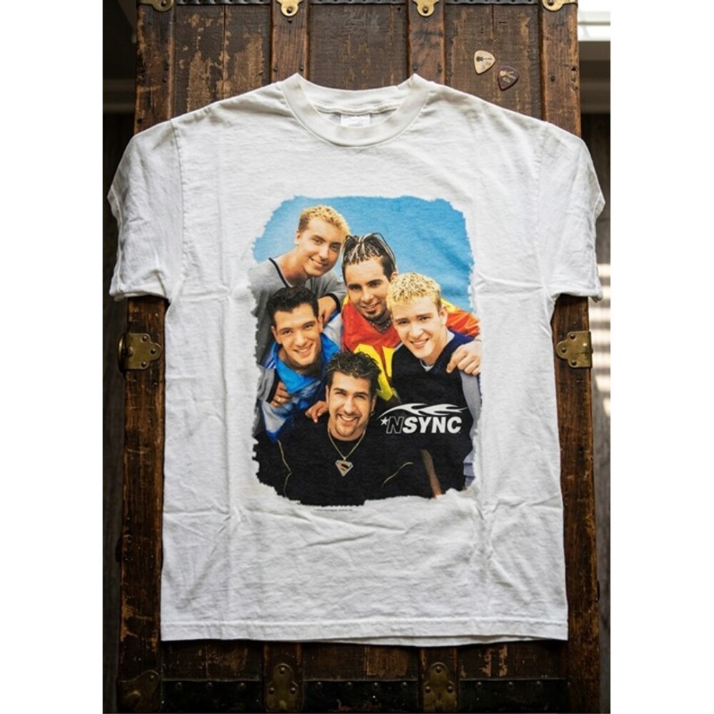 NSYNC Vintage Boy Band Graphic Tee Retro 90s Y2K Pop Music Shirt